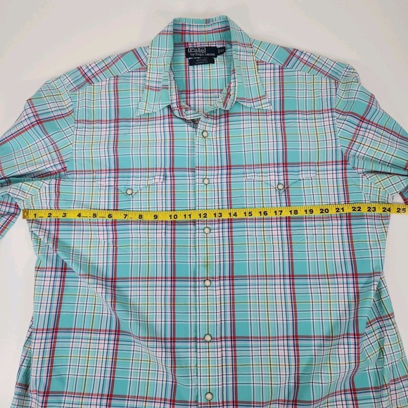 Vintage Polo Ralph Lauren Western Classic Fit Pearl Snap Shirt Mens‎ XL - Picture 8 of 10